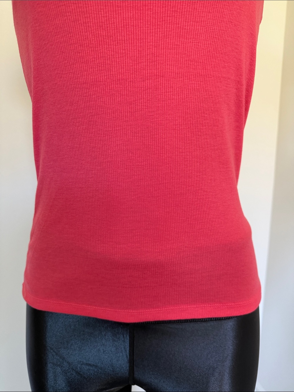 Crochet Back Coral Tank Top - Feminine Racerback Style one size - Picture 8 of 8